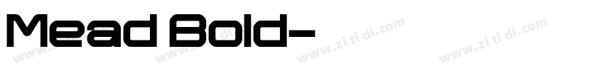 Mead Bold字体转换